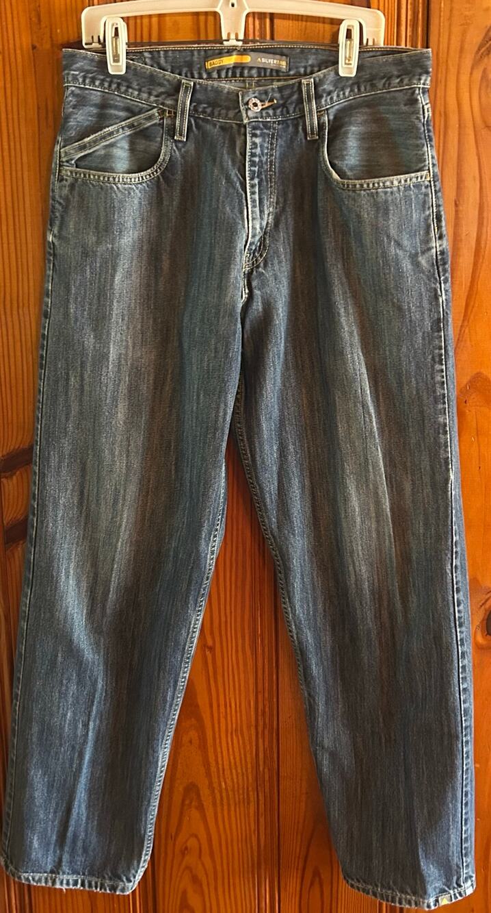 Silvertab by Levi’s Men’s Baggy Jeans straight leg Y2K Vintage 90s  Size 33x34